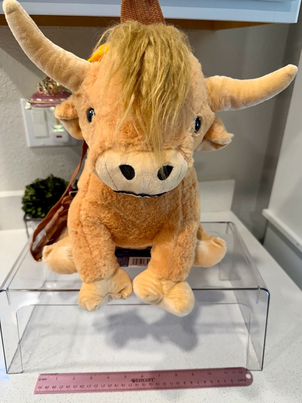 Highland Cow Plush Bag